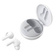 LG HBS-FN6 In Ear Earbuds, Wireless Bluetooth Earbuds, UVNano 99.9% Bacteria Free Wireless Charging Case, Wireless Headphones with Dual Microphones , IPX4 Water-Resistant, White