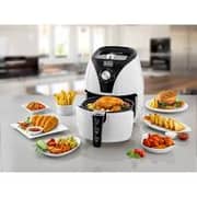 Black and Decker 2.5L 1500W Rapid Convection Manual Electric Fryer, Black / Gray - AF220-B5