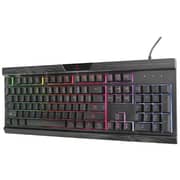 Vertux Amber Gaming Keyboard Black