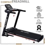 Treadmill 4 HP Peak Motor | Compact Foldable Running Machine for Home Use with FitShow App, Bluetooth Connectivity, Black EM-1257