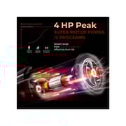 Sparnod Fitness Automatic Treadmill- Foldable Motorized Treadmill for Home Use - STH-1200 (4 HP Peak)