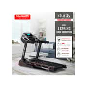 Sparnod Fitness Automatic Treadmill - Foldable Motorized Running Indoor Treadmill for Home Use- STH-3400 (4 HP Peak)