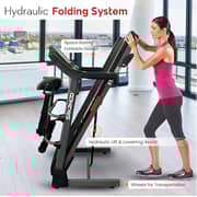 Sparnod Fitness Automatic Treadmill - Multifunction Foldable Motorized Running Indoor Treadmill for Home Use- STH-2200 (4 HP Peak)