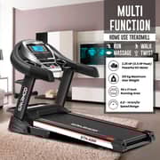 Sparnod Treadmill STH-4200 Foldable 4.5 HP Peak Motor, 125-kg Max User Weight, 14 km/hr Max Speed, Massager, Auto-Incline