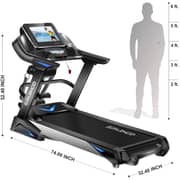 Sparnod Fitness Automatic Motorized Treadmill for Home Use - Touchscreen Display with Wifi and Massager-STH-6000 3 HP (6 HP Peak)