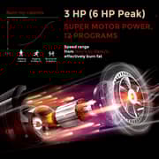 Sparnod Fitness Automatic Motorized Treadmill for Home Use - Touchscreen Display with Wifi and Massager-STH-6000 3 HP (6 HP Peak)