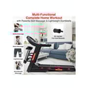 Sparnod Fitness Automatic Treadmill - Foldable Motorized Running Indoor Treadmill for Home Use- STH-3500 (4 HP Peak)