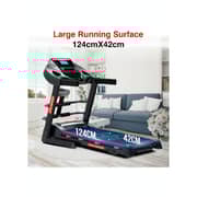Sparnod Fitness Automatic Treadmill - Foldable Motorized Running Indoor Treadmill for Home Use- STH-3500 (4 HP Peak)