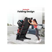 Sparnod Fitness Automatic Treadmill - Foldable Motorized Running Indoor Treadmill for Home Use- STH-3500 (4 HP Peak)