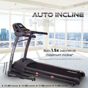 Sparnod Fitness Automatic Treadmill - Foldable Motorized Walking & Running Machine for Home Use - Sturdy Equipment with Auto Incline- STH-5300 (5.5 HP Peak)