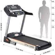 Sparnod Fitness Automatic Treadmill Foldable Motorized Treadmill for Home Use- STH-5000 (5 HP Peak)