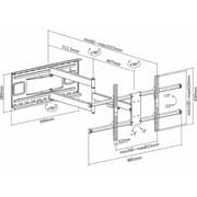 Skilltech Extra long arm Wall mount for LED / LCD / OLED / Curved, ST-SH1015P