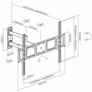 Skilltech Single arm corner wall mount