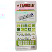 Stargold Overload Protector Electric Charging Lead 4 AC Output 3mtr Power Cable White