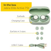 Jabra Elite Active 75t Earbuds – Active Noise Cancelling True Wireless Life for Calls and Music – Mint