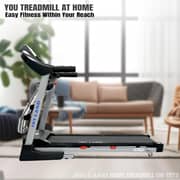 Foldable Treadmill | 5.5 HP Peak DC Motor, Built-in Massager & Bluetooth Speaker, Automatic 18% Incline | Home & Office Running Machine EM-1272
