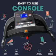 Foldable Treadmill | 5.5 HP Peak DC Motor, Built-in Massager & Bluetooth Speaker, Automatic 18% Incline | Home & Office Running Machine EM-1272