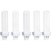 Osram Home Decorative High Qualtiy and Durable, 4 Pin Day Light Double Twin Tube CFL Bulb Warm White - (Pack of 5)