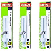 Osram Long Lasting Home Decorative High Quality and Durable Fluorescent Lamp Energy Saver 2 Pin CFL Bulb - 18 W (Pack Of 3) - Daylight