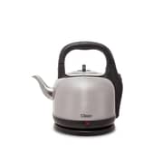 Clikon - Stainless Steel Cordless Electric Kettle, 4.2 Liter, Over Heat Protection, Silver With Black Handle, 2000 Watts - CK5105