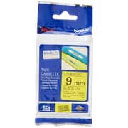 Brother Labelling Tape TZ621 ( 9mm Bk/Yl )