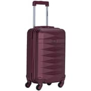 STARGOLD SG-T80 Single Hardside Spinner ABS Trolley Luggage With Number Lock, Burgundy - 20 Inches