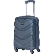 STARGOLD SG-T80 Single Hardside Spinner ABS Trolley Luggage With Number Lock, Grey - 20 Inches