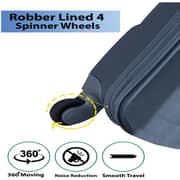 STARGOLD SG-T80 Single Hardside Spinner ABS Trolley Luggage With Number Lock, Grey - 20 Inches