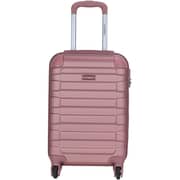 STARGOLD SG-T80 Single Hardside Spinner ABS Trolley Luggage With Number Lock, Rose Pink- 20 Inches