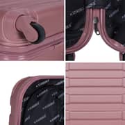STARGOLD SG-T80 Single Hardside Spinner ABS Trolley Luggage With Number Lock, Rose Pink- 20 Inches