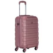 STARGOLD SG-T80 Single Hardside Spinner ABS Trolley Luggage With Number Lock, Rose Pink- 20 Inches
