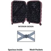 STARGOLD SG-T80 Single Hardside Spinner ABS Trolley Luggage With Number Lock, Rose Pink- 20 Inches