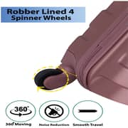 STARGOLD SG-T80 Single Hardside Spinner ABS Trolley Luggage With Number Lock, Rose Pink- 20 Inches