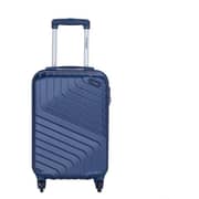 STARGOLD SG-T80 Single Hardside Spinner ABS Trolley Luggage With Number Lock, Indigo Blue - 20 Inches