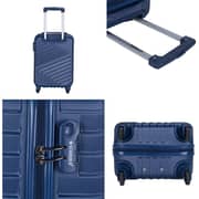 STARGOLD SG-T80 Single Hardside Spinner ABS Trolley Luggage With Number Lock, Indigo Blue - 20 Inches