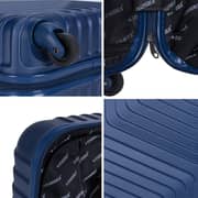 STARGOLD SG-T80 Single Hardside Spinner ABS Trolley Luggage With Number Lock, Indigo Blue - 20 Inches