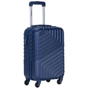 STARGOLD SG-T80 Single Hardside Spinner ABS Trolley Luggage With Number Lock, Indigo Blue - 20 Inches