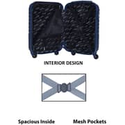 STARGOLD SG-T80 Single Hardside Spinner ABS Trolley Luggage With Number Lock, Indigo Blue - 20 Inches