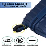 STARGOLD SG-T80 Single Hardside Spinner ABS Trolley Luggage With Number Lock, Indigo Blue - 20 Inches