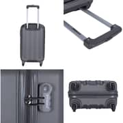 STARGOLD SG-T80 Single Hardside Spinner ABS Trolley Luggage With Number Lock, Purple - 20 Inches