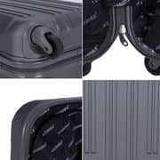 STARGOLD SG-T80 Single Hardside Spinner ABS Trolley Luggage With Number Lock, Purple - 20 Inches