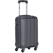 STARGOLD SG-T80 Single Hardside Spinner ABS Trolley Luggage With Number Lock, Purple - 20 Inches