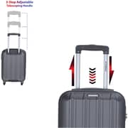 STARGOLD SG-T80 Single Hardside Spinner ABS Trolley Luggage With Number Lock, Purple - 20 Inches