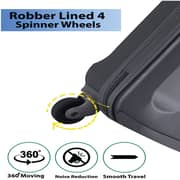 STARGOLD SG-T80 Single Hardside Spinner ABS Trolley Luggage With Number Lock, Purple - 20 Inches