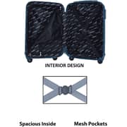 STARGOLD SG-T80 Single Hardside Spinner ABS Trolley Luggage With Number Lock, Navy Blue - 20 Inches