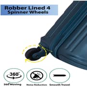 STARGOLD SG-T80 Single Hardside Spinner ABS Trolley Luggage With Number Lock, Navy Blue - 20 Inches