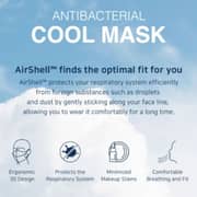Airshell Antibacterial Cool Mask White (XS)