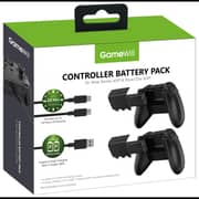 GameWill Rechargeable Controller 2 Battery Pack 1200mAh For Xbox X and S Series - Black