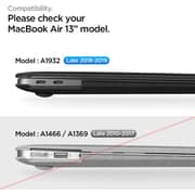 Spigen Thin Fit designed for MacBook Air 13 inch case cover Retina Display 2020/2019 / 2018 Release A2337 (M1) / A2179 / A1932 - Black