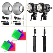 GVM LS-P80S-2D LED 2-Light Kit with Filters
